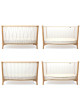 Lit bébé évolutif 60x120 en bois KIMI "Lichen (Matelas Mousse)