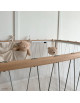 Lit bébé évolutif 60x120 en bois KIMI "Lichen (Matelas Mousse)