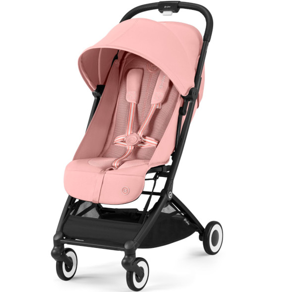  Poussette Orfeo chassis noir "Candy Pink" (2024)