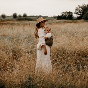 Porte bébé Linen "Camel" Wilride