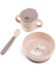 Coffret repas bébé anti-dérapant "Foodie Happy Cloud Powder"