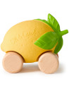 Voiture en caoutchouc naturel et bois "Lou le Citron" (0-4 ans) Oli & Carol