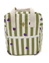 Cartable / Sac à dos bébé (27 cm) en coton Noé "Stripe & Love"