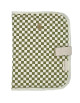 Protège carnet de santé en coton Edgar "Damier Olive"