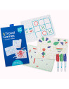 Jeux de voyage en silicone + Feutres effaçables