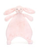Doudou plat en peluche Bashful "Lapin Rose"