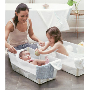Baignoire bébé pliable Flexi Bath  X-Large "Beige Sable" Stokke