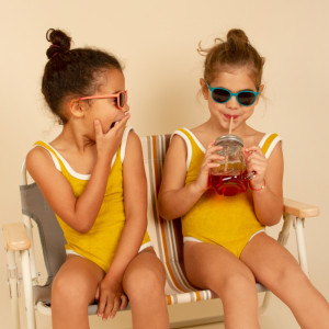 Lunettes de soleil enfant (2-4 ans) Wazz "Bleu Paon" kietla