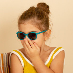 Lunettes de soleil enfant (2-4 ans) Wazz "Bleu Paon" kietla