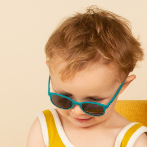 Lunettes de soleil enfant (2-4 ans) Wazz "Bleu Paon" kietla