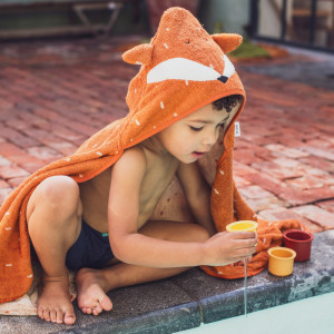 Cape de bain enfant en coton bio "Mr Renard" (2-6 ans) Trixie