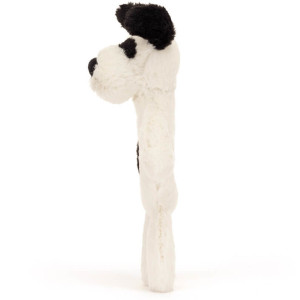 Hochet en peluche Bashful "Chien Noir&blanc" Jellycat