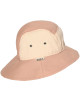 Chapeau bébé anti-UV en coton bio Camper "Rose" (0-12 mois)