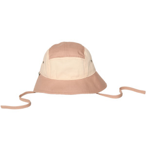 Chapeau bébé en coton bio anti-UV Camper "Rose" Ki et la
