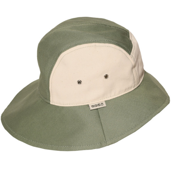 Chapeau en coton bio anti-UV Camper "Vert"