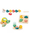 Box de 4 jouets en bois (18 mois et +)