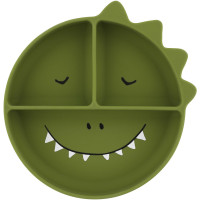 Assiette compartimentée avec ventouse en silicone "Mr Dino" Trixie