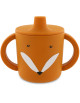 Tasse d'apprentissage à bec et anses en silicone "Mr Renard"
