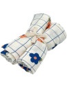 2 petits langes en gaze de coton Gaspard "Daisy Flower"  (70x70 cm)