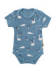 Body bébé manches courtes en coton bio "Dino"