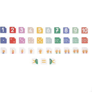 Jeu en bois "Composition et Comparaison des nombres" (3-5 ans) Janod