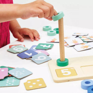 Jeu en bois "Composition et Comparaison des nombres" (3-5 ans) Janod