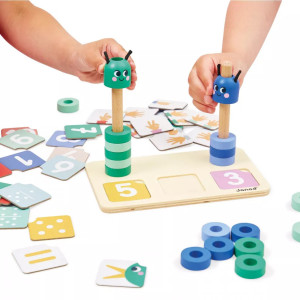 Jeu en bois "Composition et Comparaison des nombres" (3-5 ans) Janod
