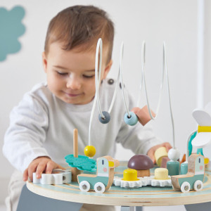 Table d'activités en bois "Le Jardin" (1-3 ans)