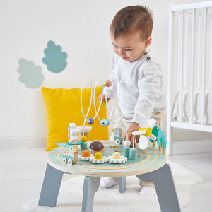 Table d'activités en bois "Le Jardin" (1-3 ans)
