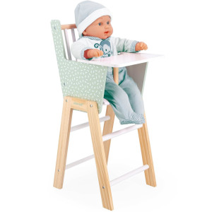 Chaise haute en bois "Zen" pour poupon (3-6 ans) Janod