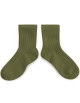 Chaussettes courtes enfant en coton Mini "Olive du Lubéron"