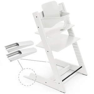 Kit Baby Set² pour Tripp Trapp "Blanc" (avec patins) Stokke