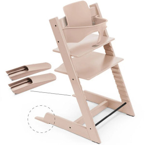 Kit Baby Set² pour Tripp Trapp "Rose Serein" (avec patins) Stokke
