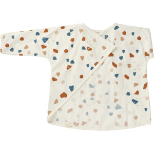 Bavoir Tablier en coton bio "Terrazzo" (4-6 ans) Fabelab