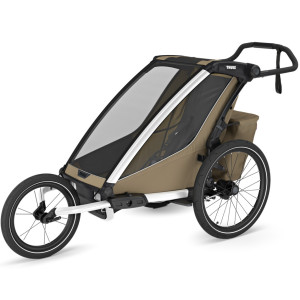 Chariot Cross 1 place G3 "Kaki" (Remorque-vélo, Poussette & Jogger) (2024) Thule