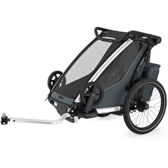 Chariot 1 place Cross 2 "Dark Slate" (Remorque-vélo, Poussette & Jogger)