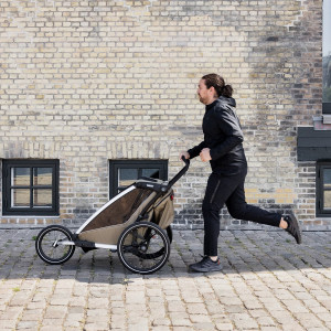 Chariot Cross 1 place G3 "Dark Slate" (Remorque-vélo, Poussette & Jogger) (2024) Thule
