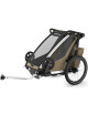 Chariot 1 place Cross 2 "Kaki" (Remorque-vélo, Poussette & Jogger)