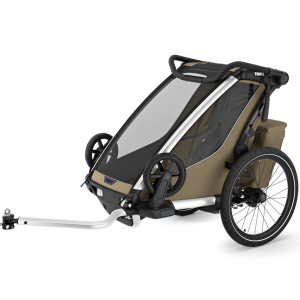 Chariot Cross 1 place G3 "Kaki" (Remorque-vélo, Poussette & Jogger) (2024) Thule