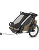 Chariot 2 places Cross "Kaki" (Remorque-vélo, Poussette & Jogger)