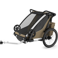 Chariot Cross 2 places G3 "Kaki" (Remorque-vélo, Poussette & Jogger) (2024) Thule