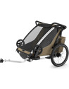 Chariot 2 places Cross "Kaki" (Remorque-vélo, Poussette & Jogger)