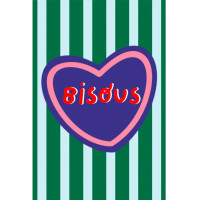 Carte Postale "Bisous & Rayures"