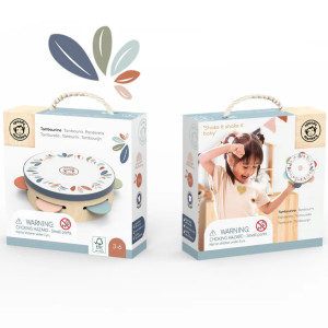 Tambourin en bois (3-6 ans) Speedy Monkey