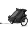 Chariot 1 place Sport 2 "Black" (Remorque-vélo, Poussette & Jogger)