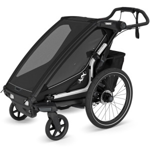  Chariot Sport G3 1 place "Black" (Remorque-vélo, Poussette & Jogger) (2024)