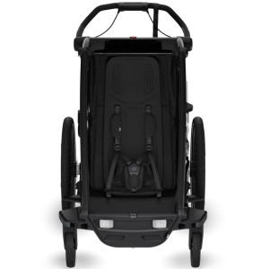  Chariot Sport G3 1 place "Black" (Remorque-vélo, Poussette & Jogger) (2024)