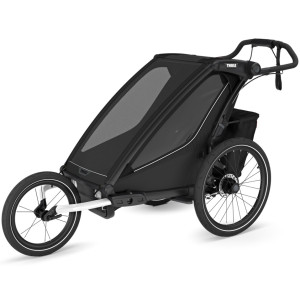  Chariot Sport G3 1 place "Black" (Remorque-vélo, Poussette & Jogger) (2024)