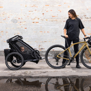  Chariot Sport G3 1 place "Black" (Remorque-vélo, Poussette & Jogger) (2024)