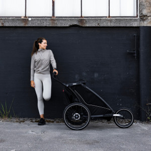  Chariot Sport G3 1 place "Black" (Remorque-vélo, Poussette & Jogger) (2024)